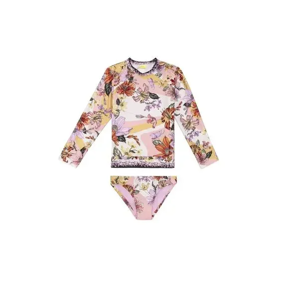 Agua Bendita Lackie Vitreo Kids Rashguard Set NWT SIZE 2 6