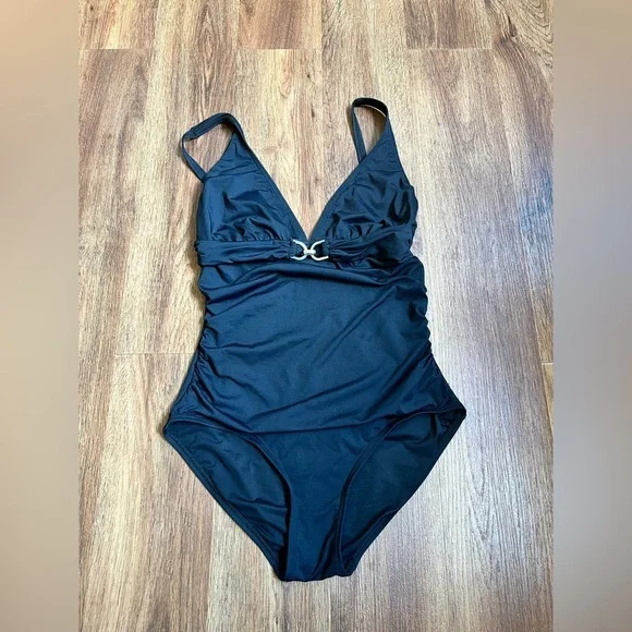 Michael Kors Black One Piece Swimsuit