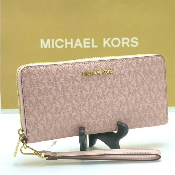 Michael Kors Blush Pink Logo Wristlet