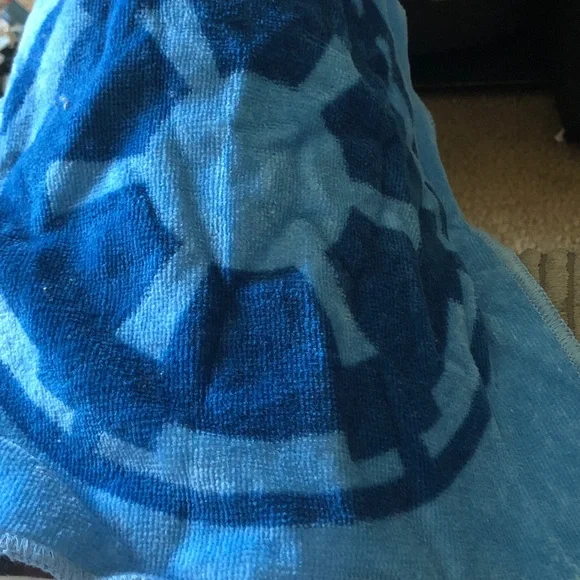 Blue Patterned washcloth