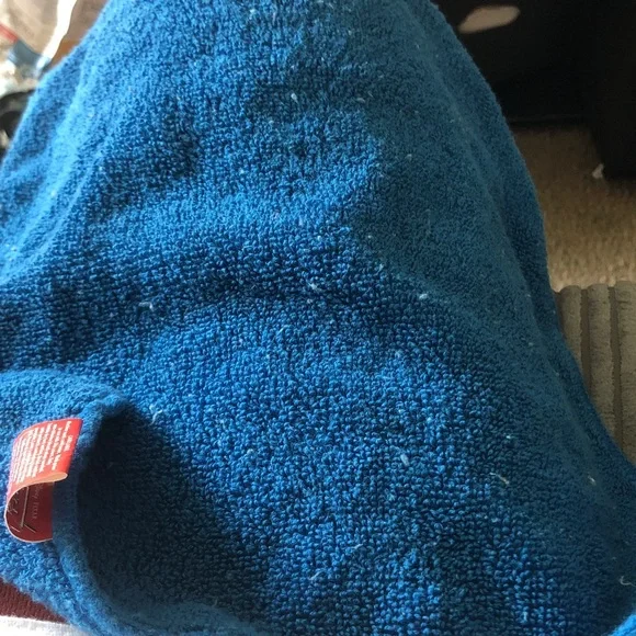 Blue Plush wash cloth
