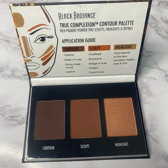 Black Radiance True‎ Complexion Contour Palette Dark to Deep