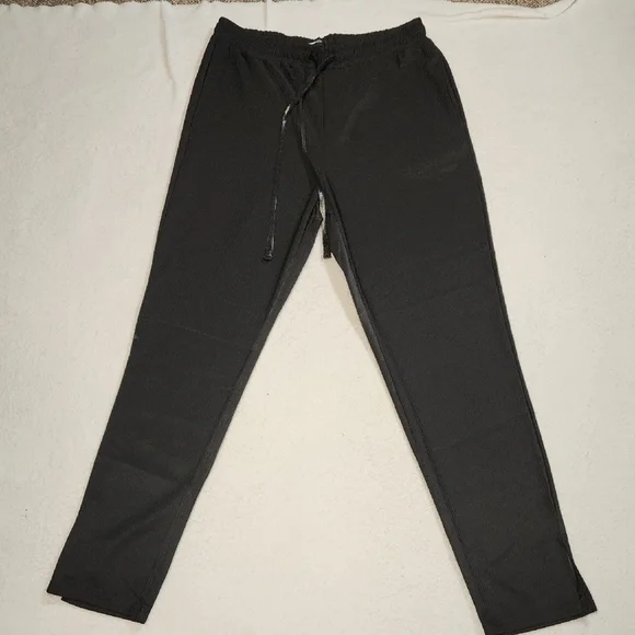 Men's Classic Black Joggers with Drawstring