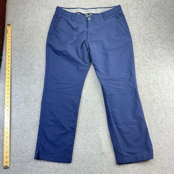 Under Armour Match Play Golf Pants Navy 38x30 Mens Stretch‎ Lightweight