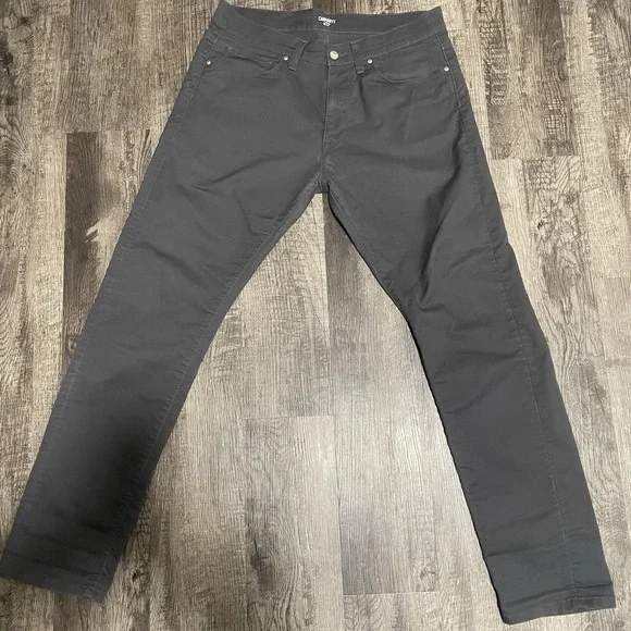 Carhartt WIP Work In Progress Mens 34x32 Grey Cotton Straight Leg Workwear Pants