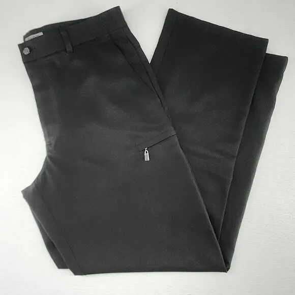 IZOD‎ 34x32 | Solid Black Cargo Pants Golf Performance Straight Leg