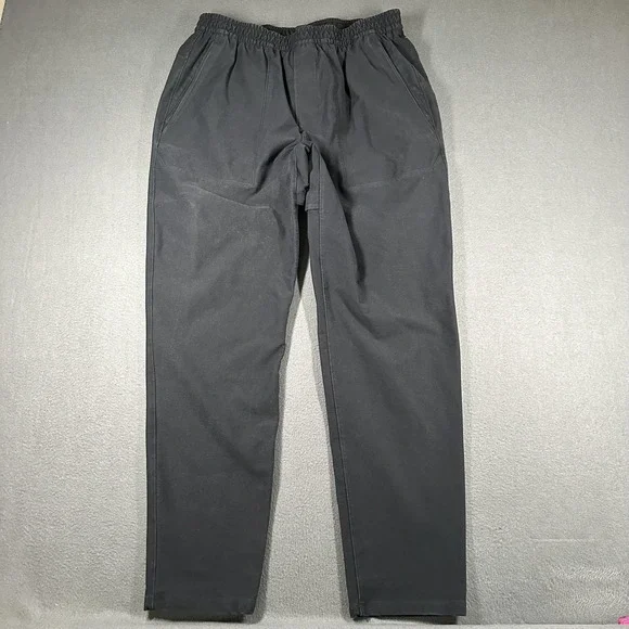 Lululemon Utilitech Pull On Classic Fit Pants Mens Large‎ Black Elastic Waist