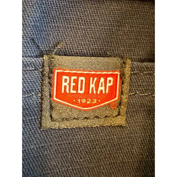 Red Kap Work Pants Mens 38X28 Navy Paint Industrial Utility Cargo Outdoor NWOT