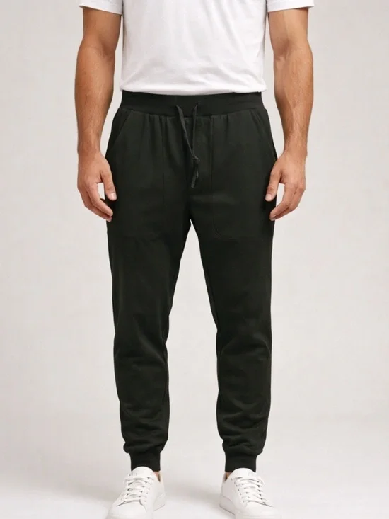 NWT VRST Men’s Limitless Pure Black Slim Fit Performance Joggers, Size Small