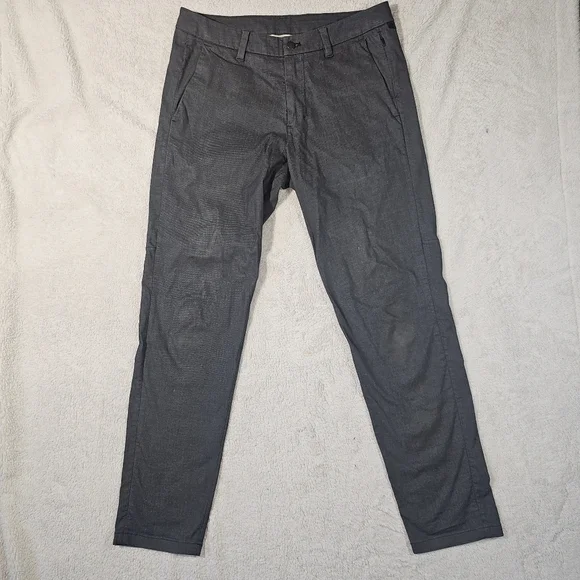 Lululemon Mens Commission Pants Slim 32 Dark GrayChino Secure Pocket Stretch