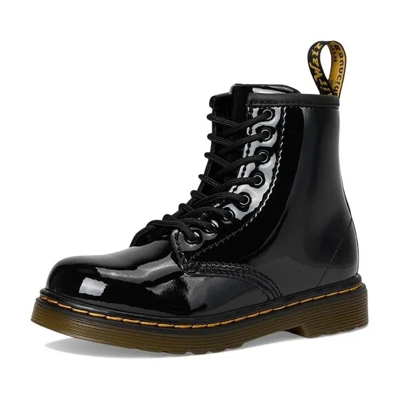 Dr. Martens 1460 R15373003 Toddler US 7 Black Patent Leather Ankle Boots RHS5475