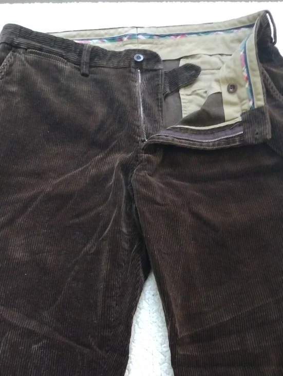 Vintage Polo by Ralph Lauren Cotton Preston Brown Corduroy Pants 36 - 32