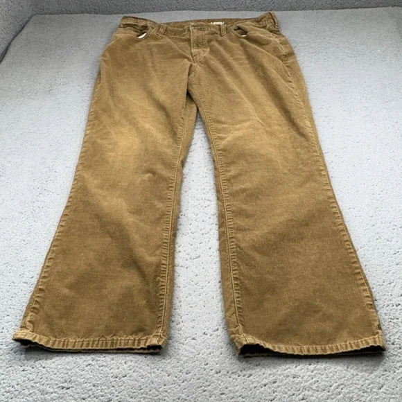 Polo Ralph Lauren Pants Mens 42 Brown Corduroy Flat Front 5-Pocket Academic Boho