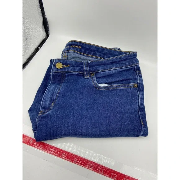 Michael Kors Jeans Blue Skinny Mid Rise Stretch Denim Size 6 Preppy