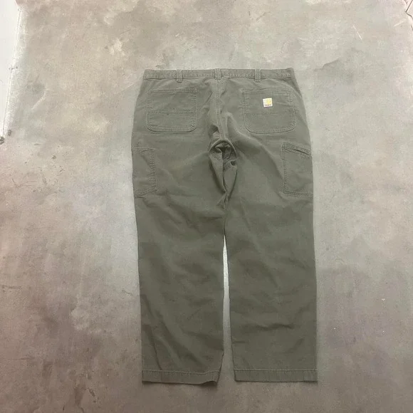Carhartt‎ moss green men's double knee carpenter pants outdoors workwear 44
