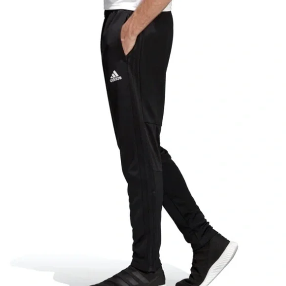 💃 🐠adidas soccer pants Anza Force Black on black BS0526 L