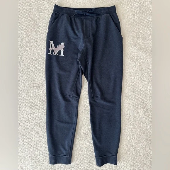 Lululemon City Sweat Jogger Pant Mustang Logo Men’s Large Heathered True Navy