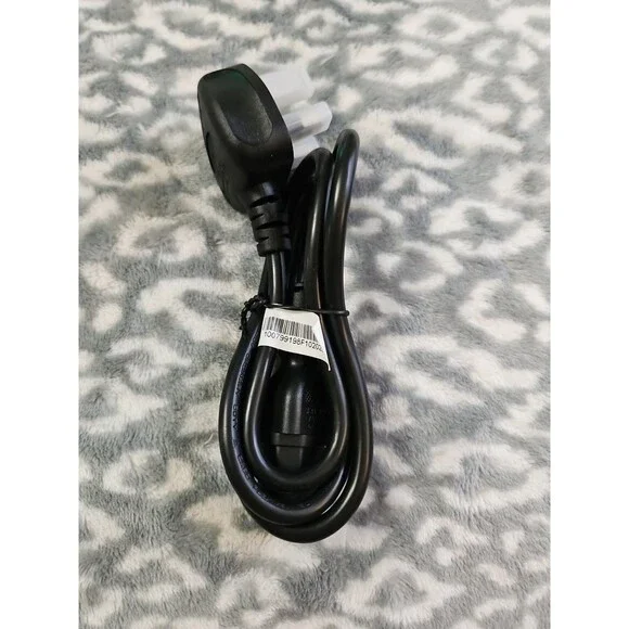 Linetek Kettle Lead Power Cable 3 Pin UK Plug For PC Monitor TV 3 Ft Cord