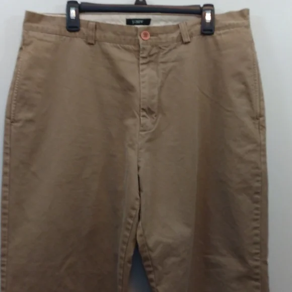 Vintage J. Crew Tan Cotton Summer Weight Relaxed Fit Chino/Khakis 36 - 28.5