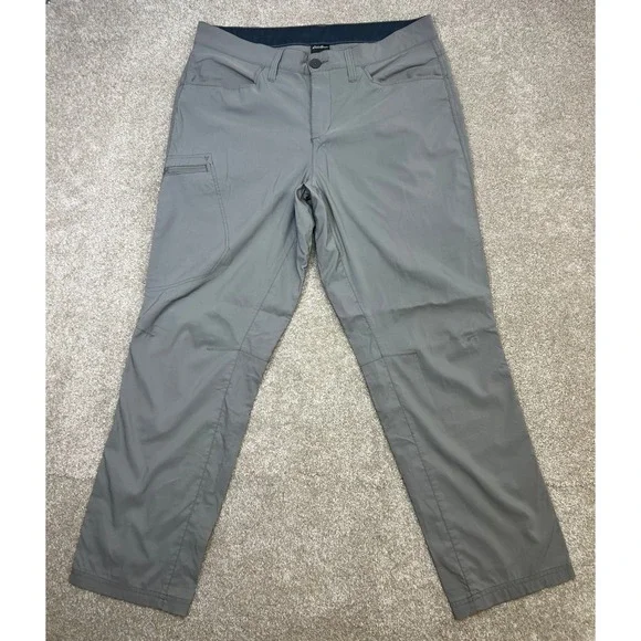 Eddie Bauer Men's Outdoor Hiking Pants Size 34x30‎ Gray Nylon Spandex Cargo