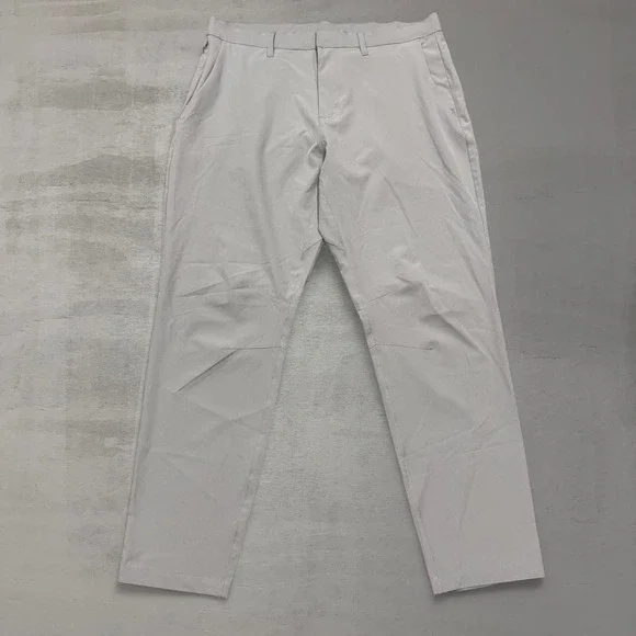 Fabletics Only-Way‎ Trousers Gray Performance Stretch Golf Pants 35 x 30