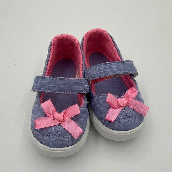 The North Face Toddler Size 5 Soft Mary Jane Lavendar & Pink Shoes