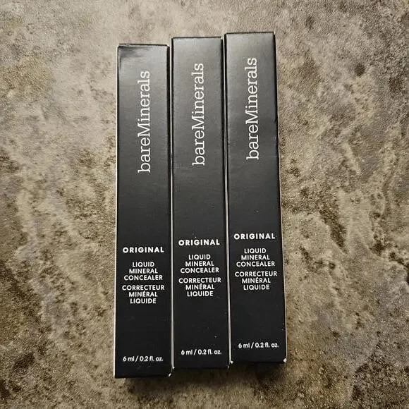 Set of 3 bareMinerals Original Liquid Mineral Concealer - Dark/Deep‎ 5.5N