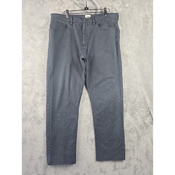 Flint and Tinder 365 Chino Pants Mens Size 34x28 Charcoal Gray Straight‎ Fit