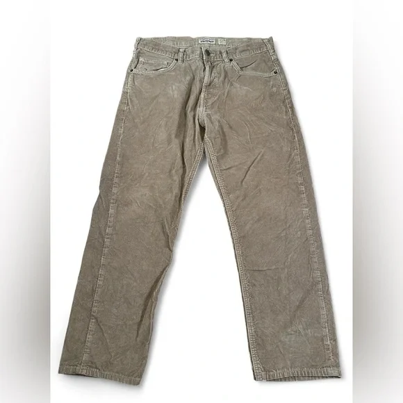 Patagonia Men’s Organic Cotton Straight‎ Leg Brown Tan Corduroy Pants 33x26