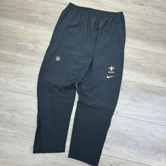 New Orleans Saints Nike Player Issue #37 Black Track pants Sz L Football
