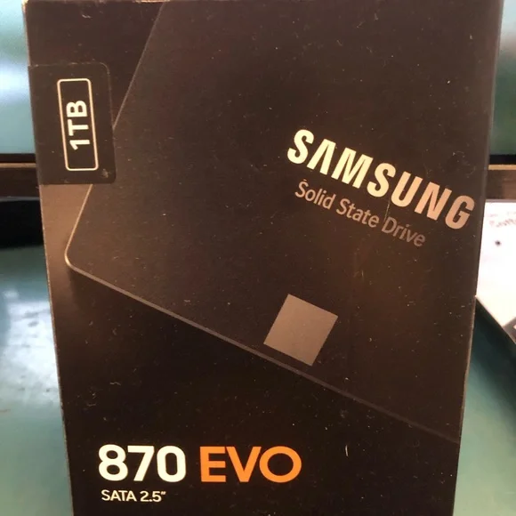 Samsung 1TB Internal SSD - Black with Orange Accent