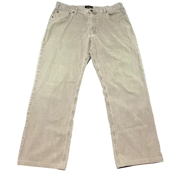 Eddie Bauer Mens Tan Corduroy Pants Original Fit‎ 100% Cotton W40 L32 Fall 08