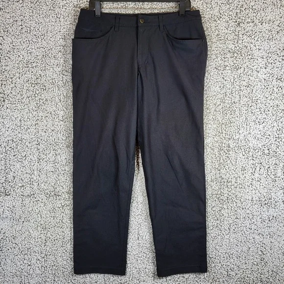 Lululemon Commission Slim Fit‎ Pant Mens 32 Black Casual Commuter Golf