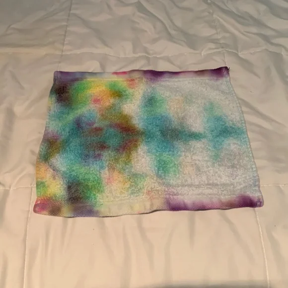Tie dye face towel