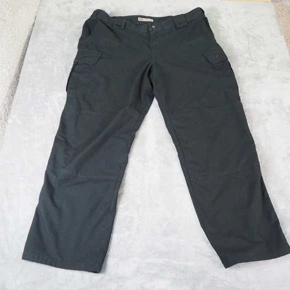 5.11 Tactical Ripstop Cargo Pants Mens 38x30 Black Utility Heavy Duty