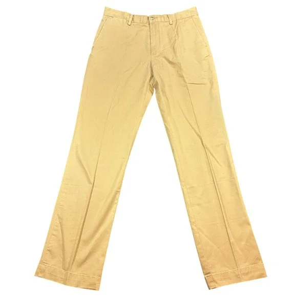 Polo Ralph Lauren Stretch Classic Fit Pants Mens 32x34 Tan Chino Khaki Cotton