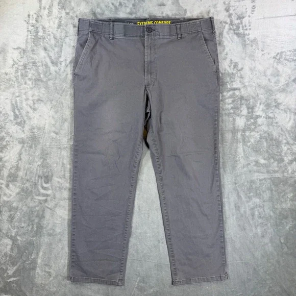 Lee Extreme Comfort Straight Fit Pants Men's Size 42x32 Gray Performance Series