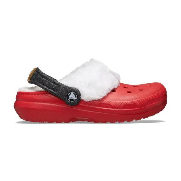Crocs Classic Lined Santa 210932-6WE Clog Toddlers US C6 Red Casual Shoes KFC633