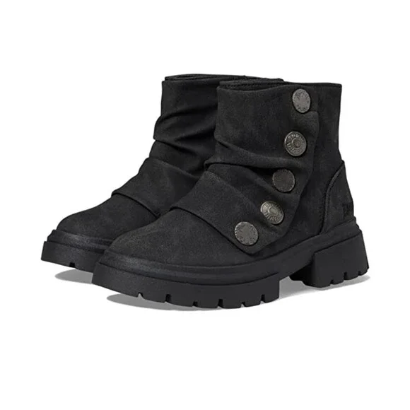 Blowfish Malibu Can Do-T Boots Toddler US 10 Black Lug Sole Ankle Bootie JZZ1201