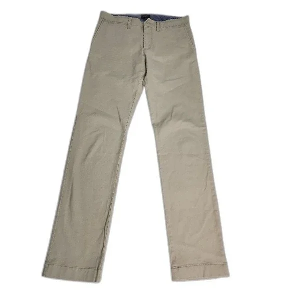 J.Crew 484 Slim Chino Pants Mens 28x30 Khaki Tan Business Casual Classic