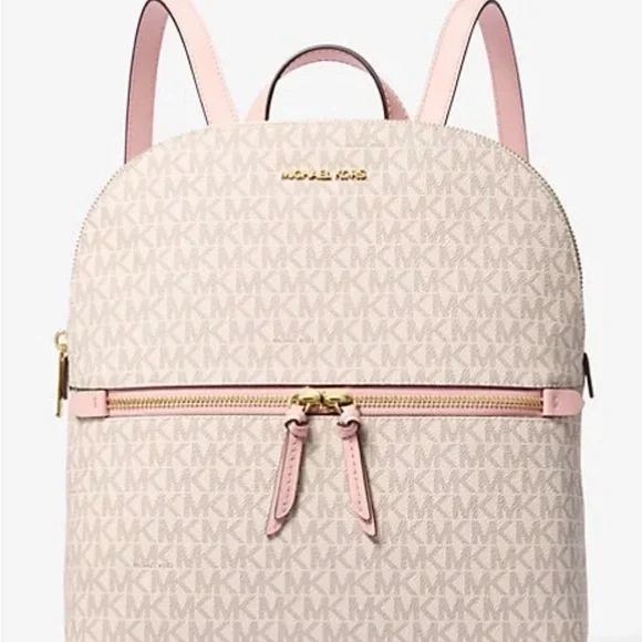 Michael Kors Medium Dallas Signature Logo Backpack
