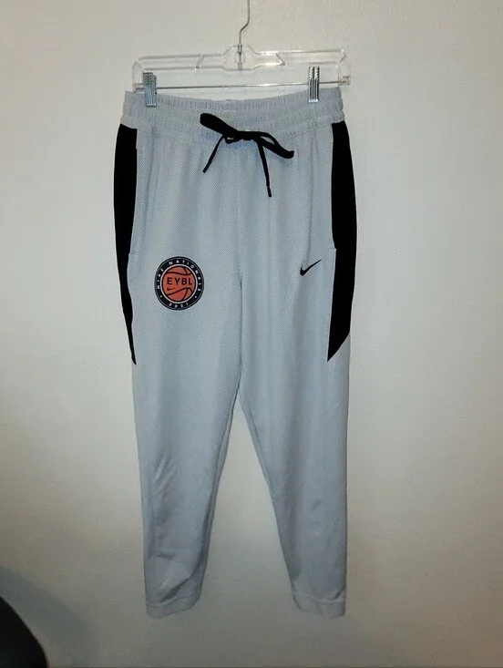Nike Dri-FIT EYBL Nationals 2021 Basketball Jogger Pants Gray Black Men's Medium