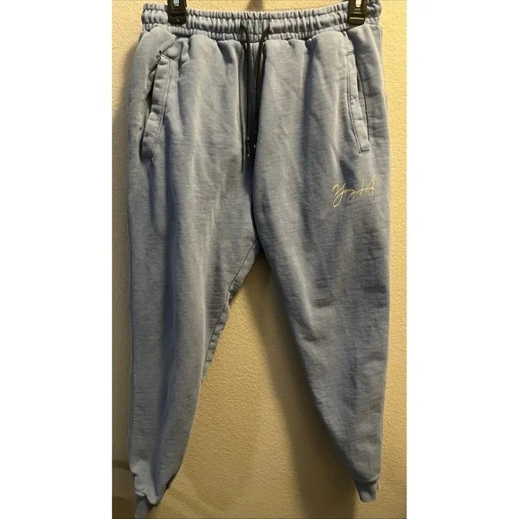 YOUNGLA‎ Blue Jogger Sweatpants Men's Size Large Gym Active Streetwear #230