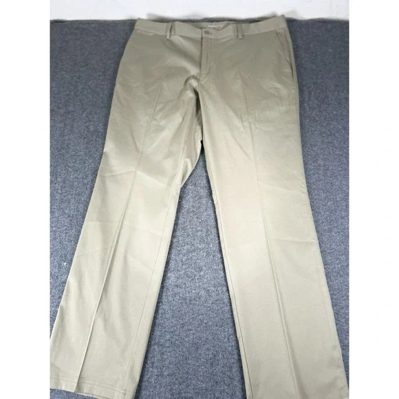 NEW Nike Golf Men's 38x32 Beige Khaki Flat Standard Fit Front Dri Fit‎ Pants