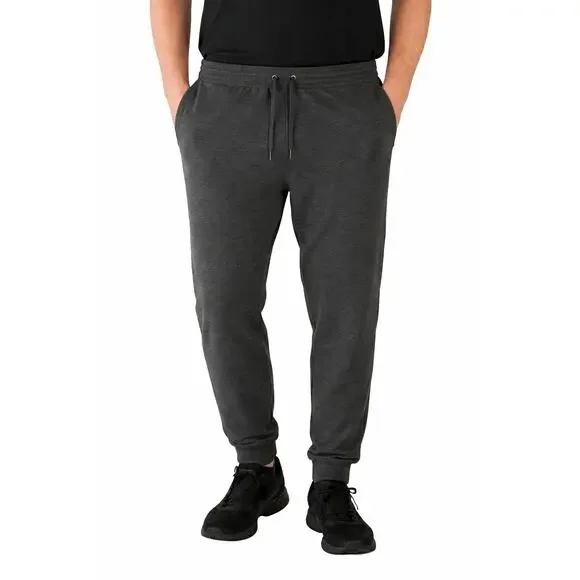 mens jogger sweatpants XXL gray heather lounge athleisure oversized comfy