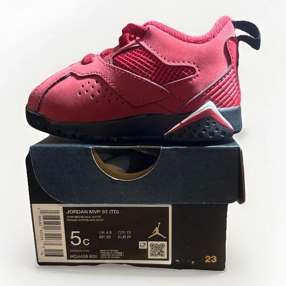 Toddler's Jordan MVP 92 Gym Red/Black-White (HQ4428 600) size 5c