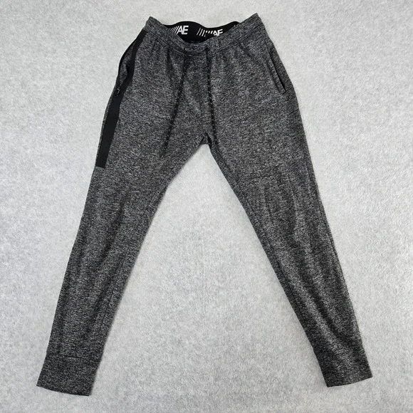 American Eagle AE Flex Joggers‎ Adult Size Small Gray Fleece Sweat Pants Mens