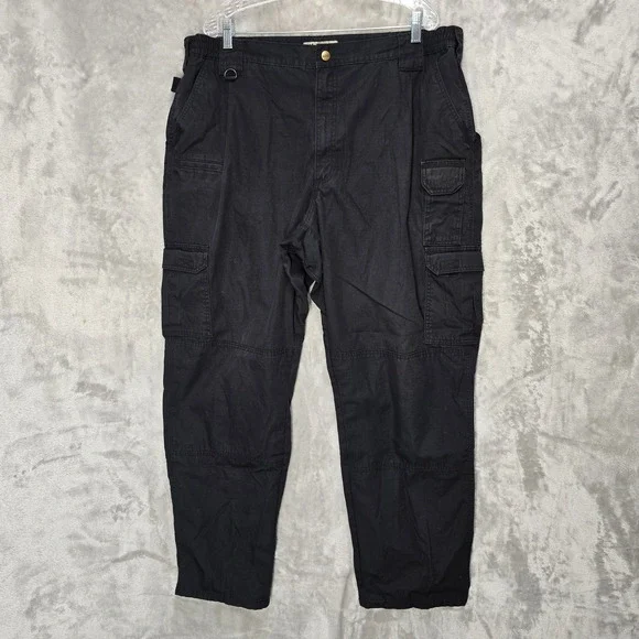 5.11 Tactical Cargo Pants Men 44x34 Black Multi-Pocket Workwear Gorpcore Utility