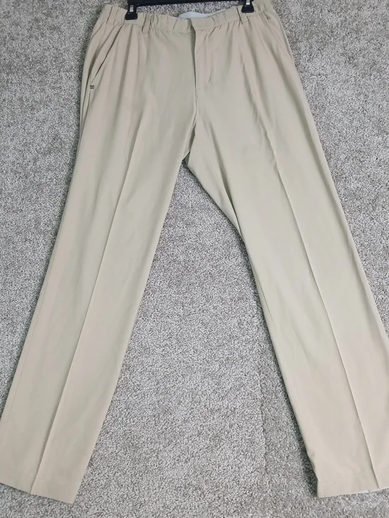 Adidas Golf Chino Pants Khaki Beige Straight Leg Golf Men's Size 34x30