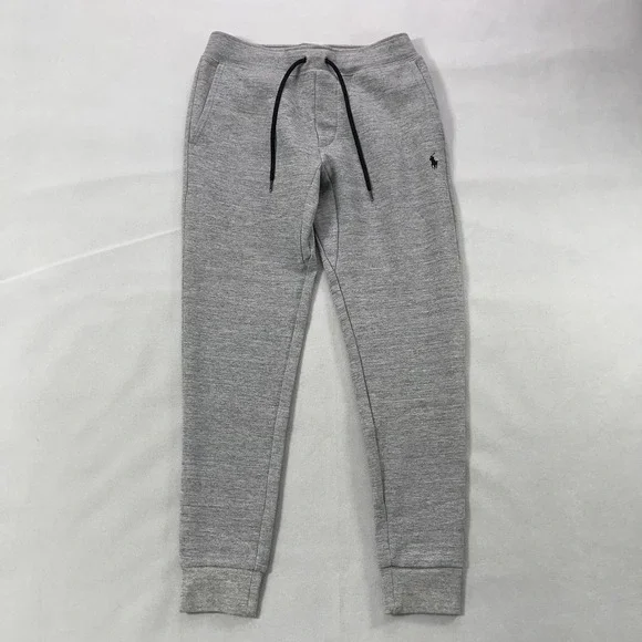Polo Ralph Lauren‎ Double-Knit Pants Men Small Gray Drawstring Jogger
